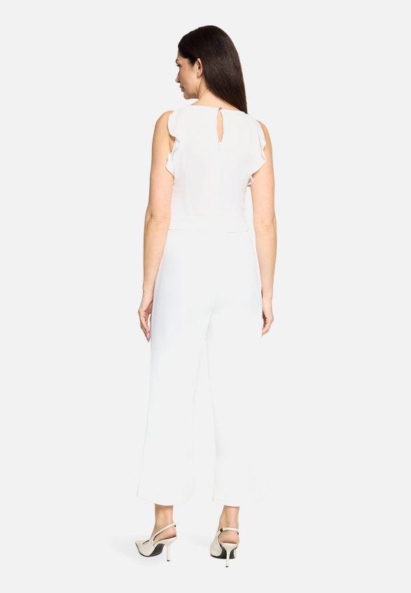 Jumpsuit mit Volant / Modellfoto Rückseite