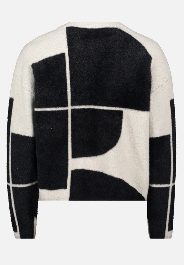 Strickpullover mit Jacquard / Rückseite