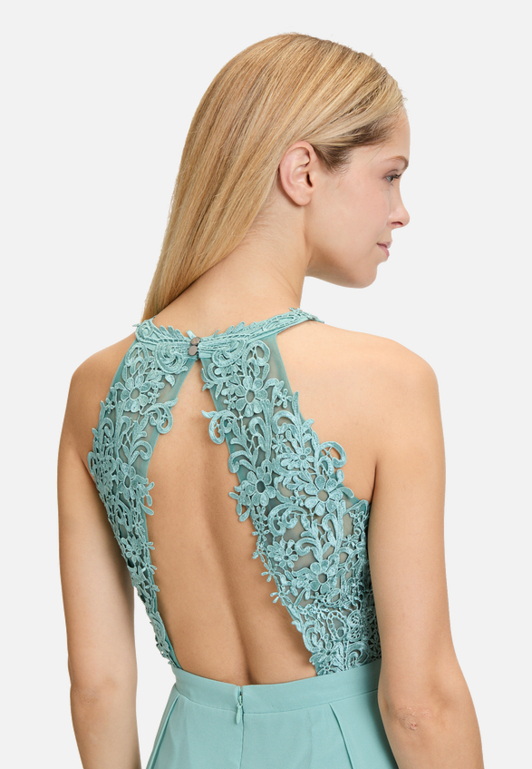 Abendkleid mit Placement / Detailbild