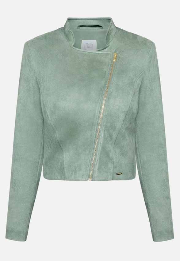 Bikerjacke mit Stehkragen / Vorderseite