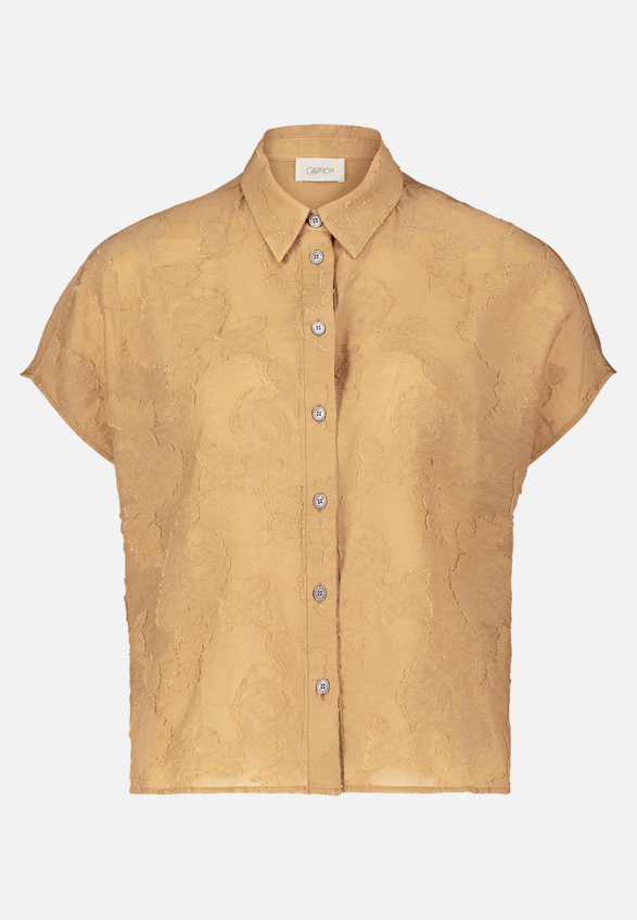 Oversize-Bluse mit überschnittenen Ärmeln / Vorderseite