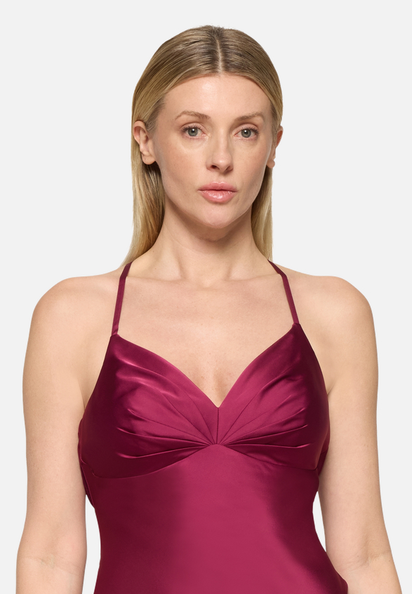 Abendkleid schmal geschnitten / Detailbild