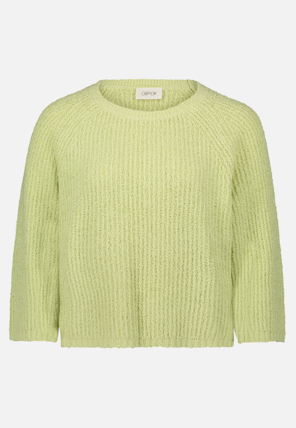 Strickpullover mit Rundhalsausschnitt / Vorderseite