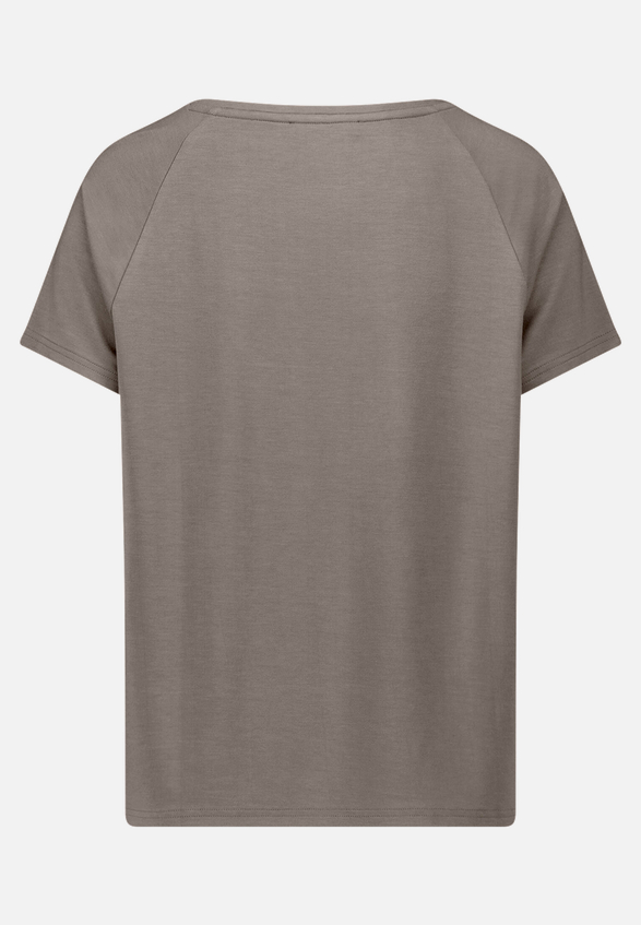 Blusenshirt  mit Print und Glitzer / Rückseite