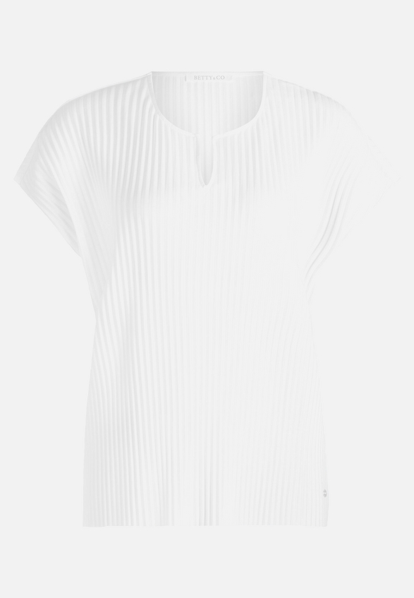 Kurzarm-Shirt mit Plissee / Vorderseite