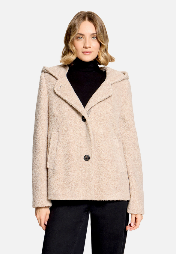 Wolljacke mit Kapuze / Detailbild