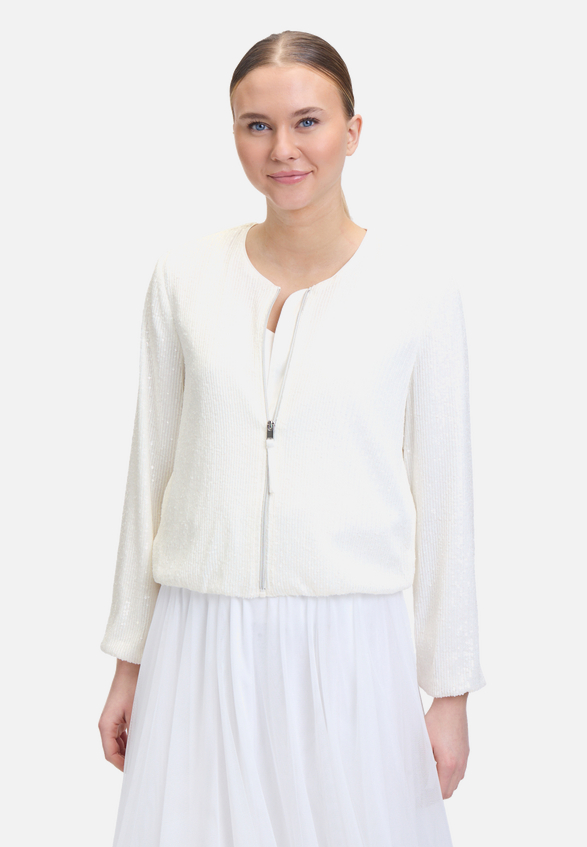 Blouson mit Pailletten / Modellfoto Vorderseite