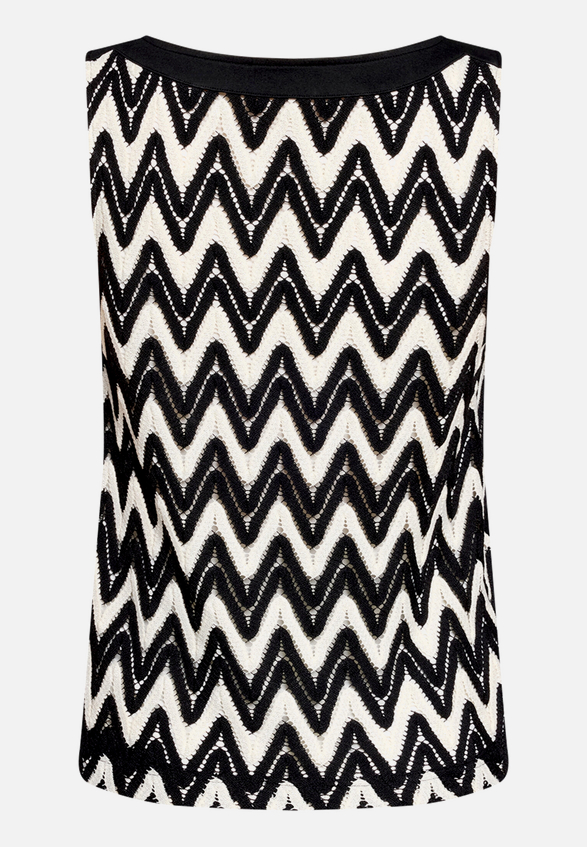 Strukturshirt ohne Arm / Rückseite