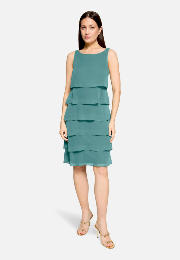 Cocktailkleid mit Volant / Modellfoto Vorderseite