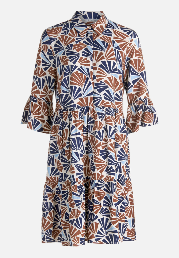 Stufenkleid mit Print / Vorderseite