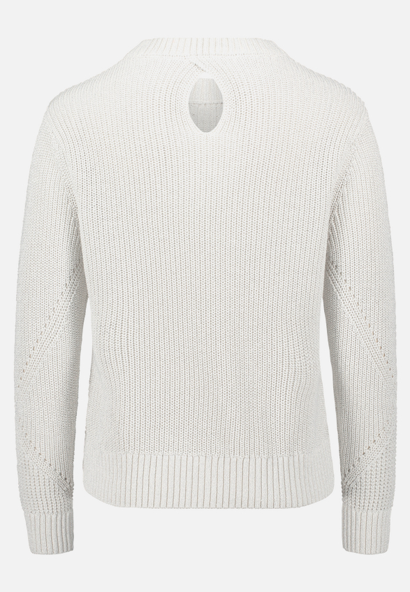 Strickpullover mit Lurexfaden / Rückseite