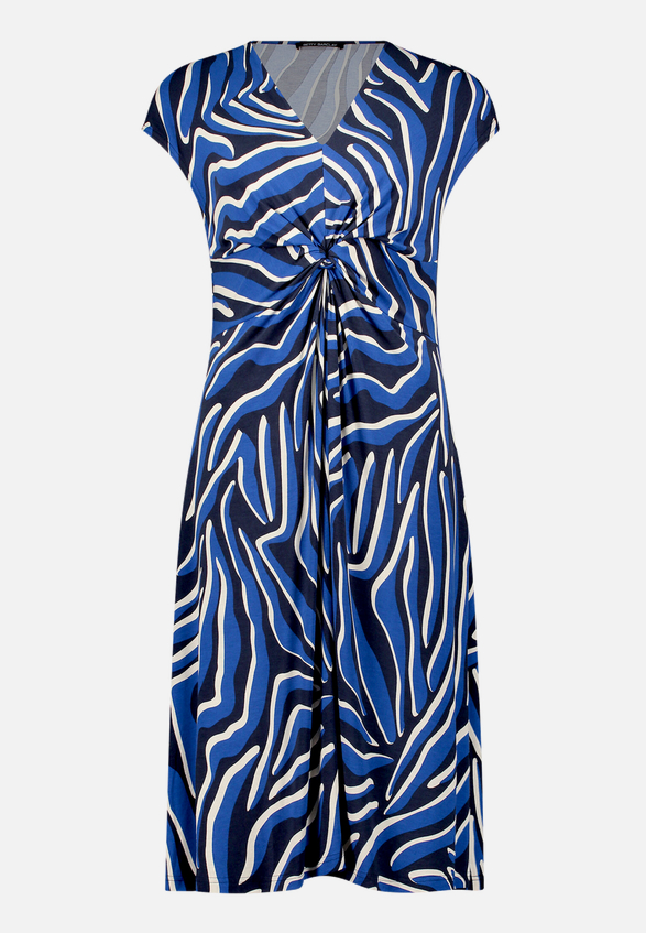 Jerseykleid mit Raffung / Vorderseite