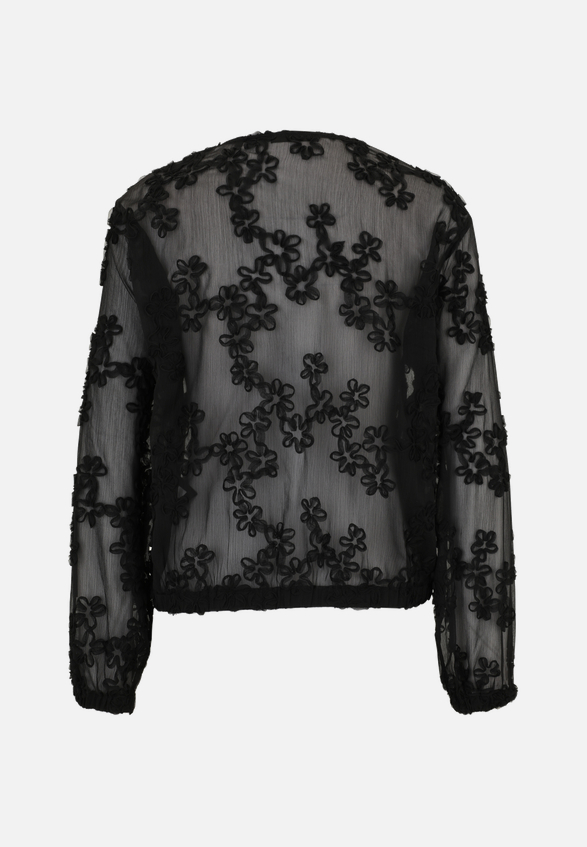 Chiffonbluse mit Blumenmuster / Rückseite