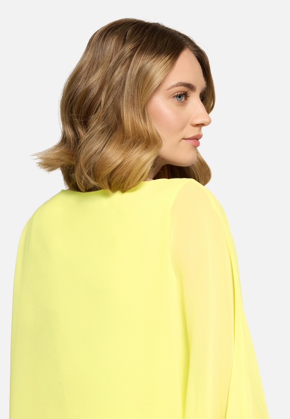 Chiffonbluse unifarben / Detailbild