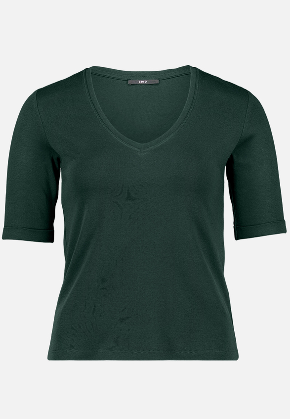 Basic-T-Shirt mit V-Ausschnitt / Vorderseite