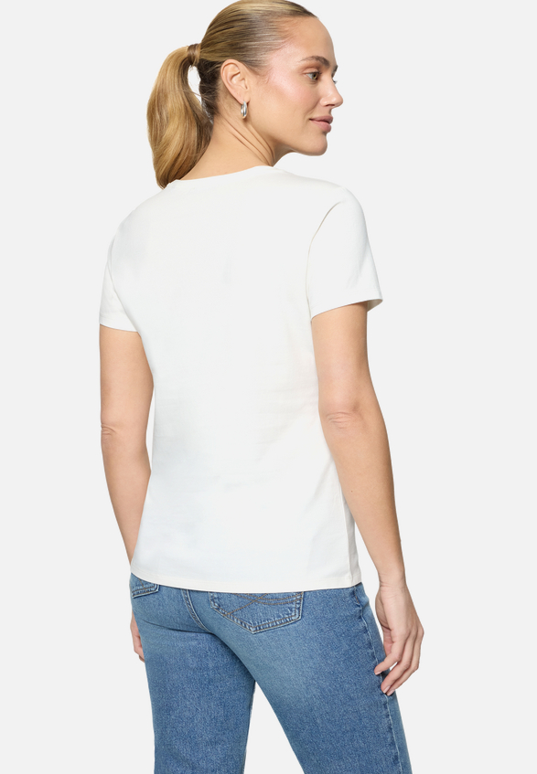 Shirt  mit Print  / Modellfoto Rückseite