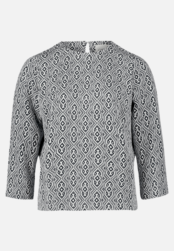 Blusenshirt mit Jacquard / Vorderseite