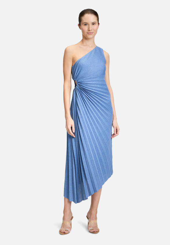Abendkleid im Glitzer-Look / Modellfoto Vorderseite