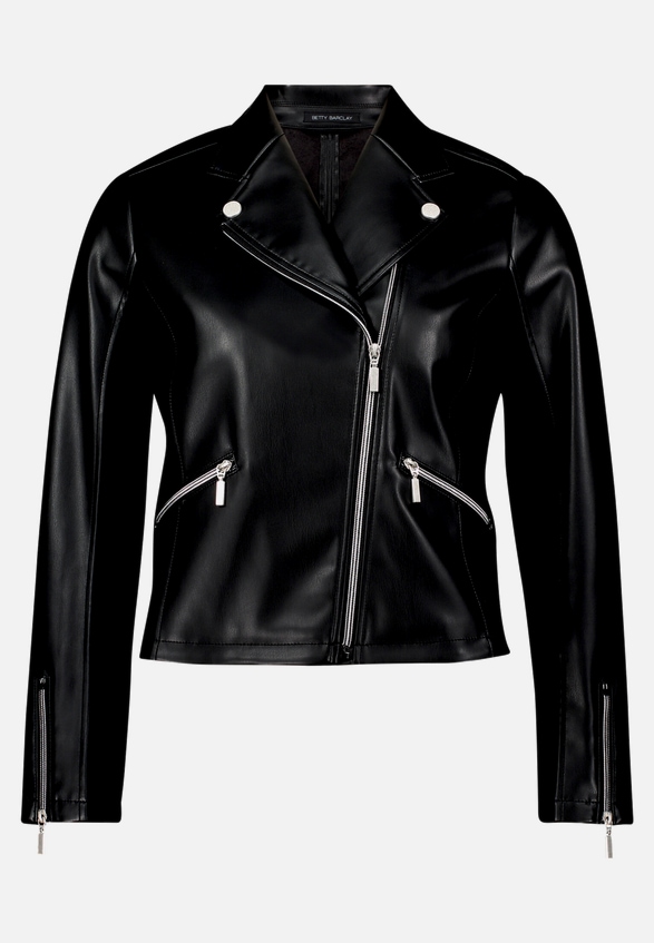 Bikerjacke mit Reißverschluss / Vorderseite