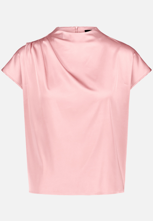 Satinbluse  mit Stehkragen / Vorderseite