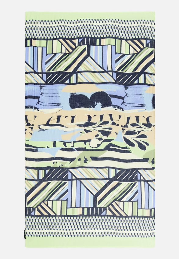 Basic-Schal mit Print / Rückseite