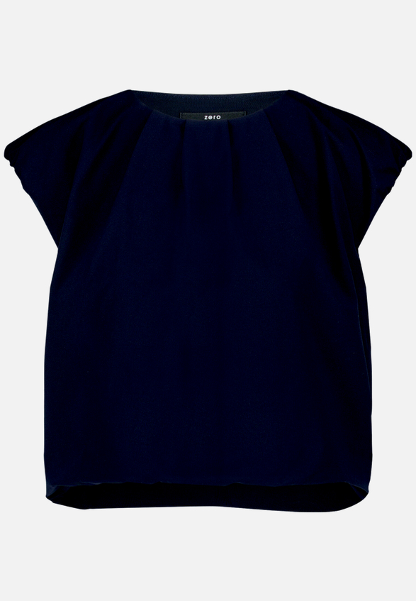 Cropped-Shirt  mit Rundhalsausschnitt  / Vorderseite