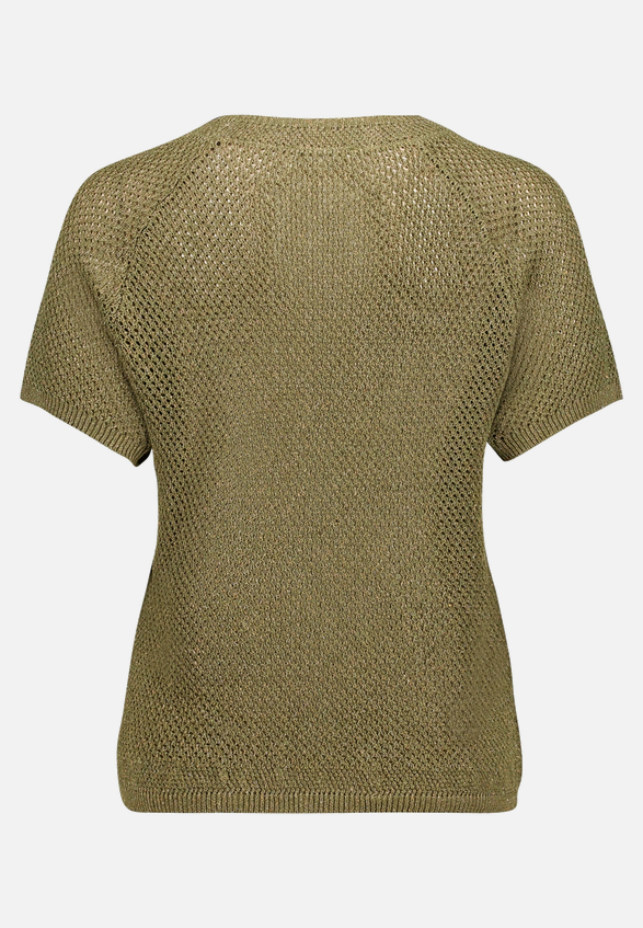 Strickpullover mit Rundhalsausschnitt / Rückseite