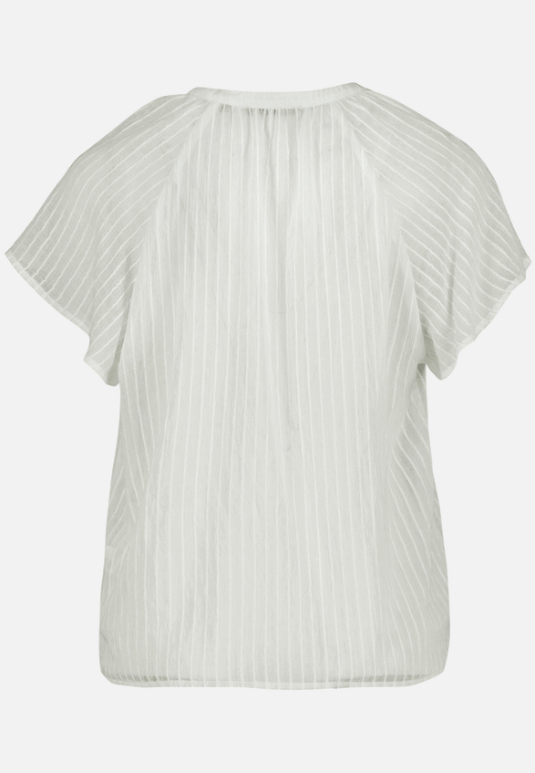 Bluse transparent mit V-Ausschnitt  / Rückseite