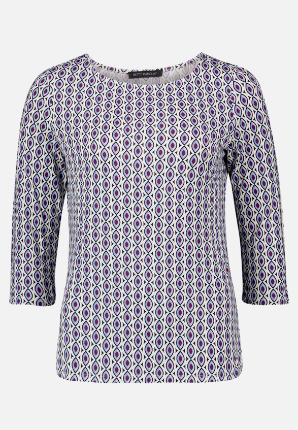 Shirt  3/4 Arm mit grafischem Muster / Vorderseite