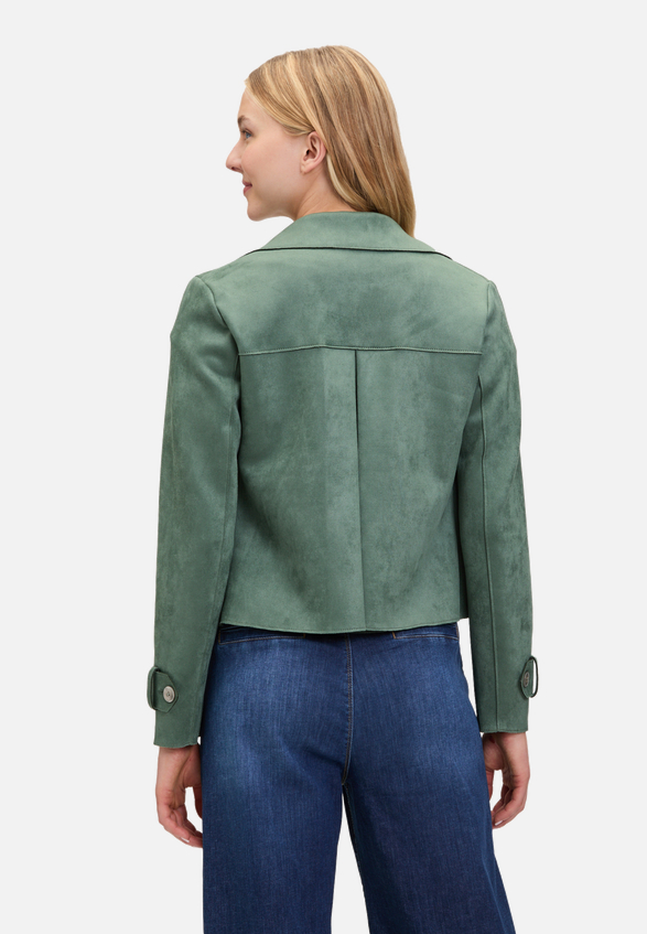 Casual-Jacke mit Taschen / Modellfoto Rückseite