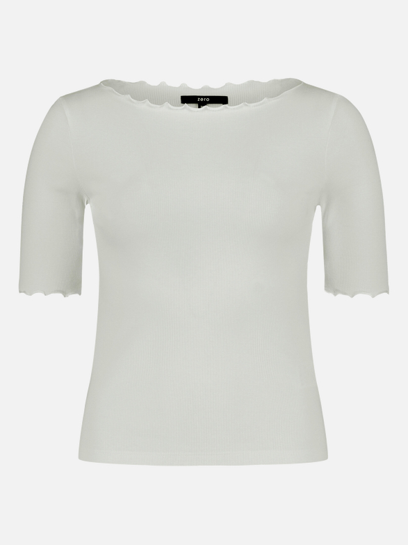 Halbarm-Shirt mit U-Boot-Ausschnitt / Vorderseite