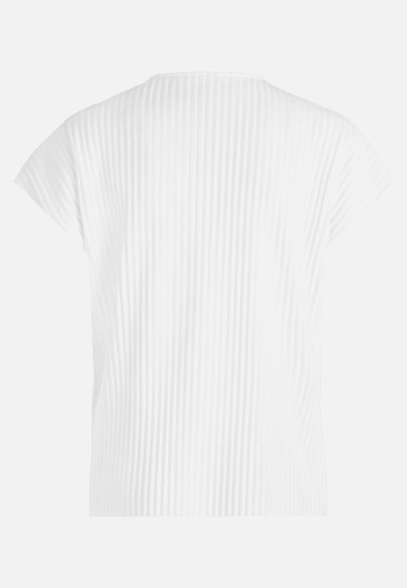 Kurzarm-Shirt mit Plissee / Rückseite