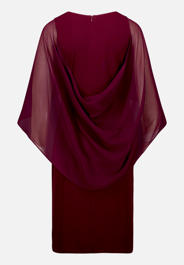 Cocktailkleid mit Raffung / Rückseite