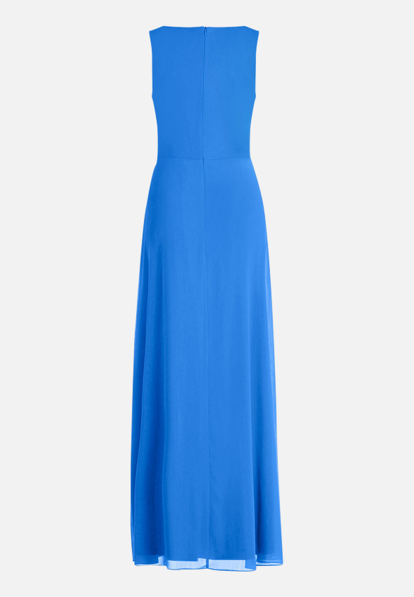 Abendkleid mit Volant / Rückseite