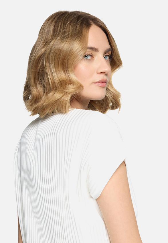 Kurzarm-Shirt mit Plissee / Detailbild