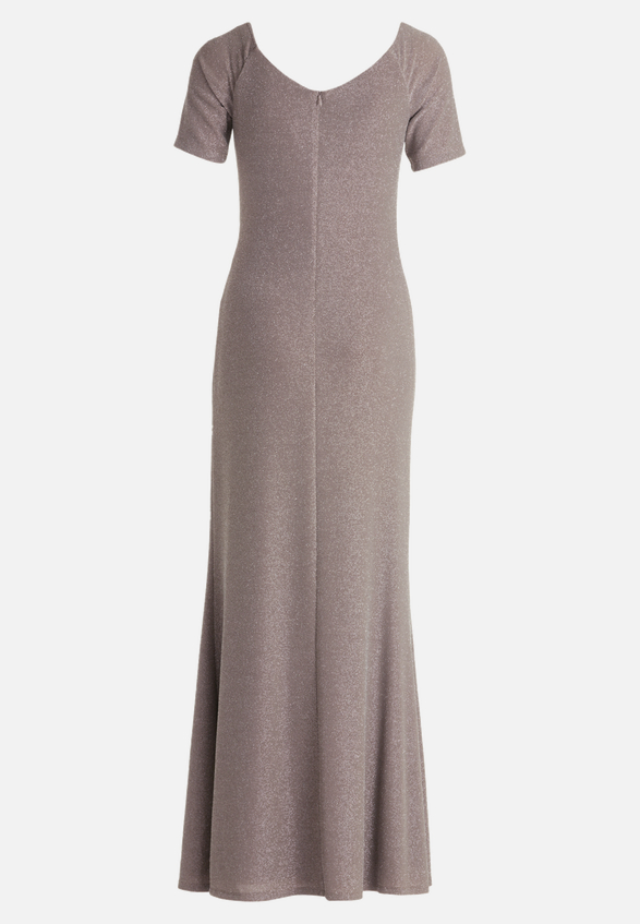 Abendkleid im Glitzer-Look / Rückseite