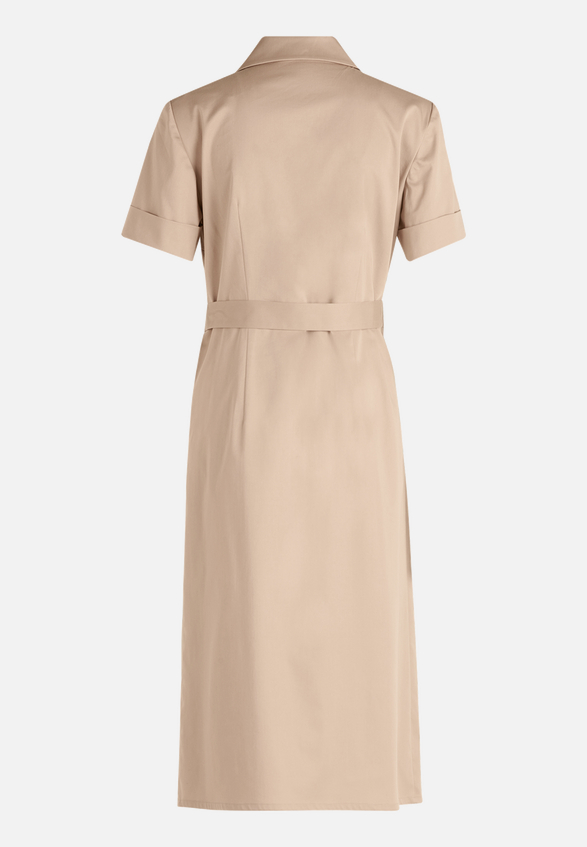 Wickelkleid mit Kragen / Rückseite
