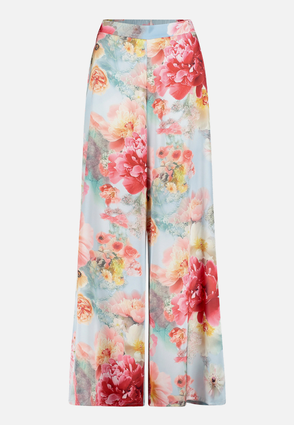 Marlene-Hose mit Blumenprint / Vorderseite