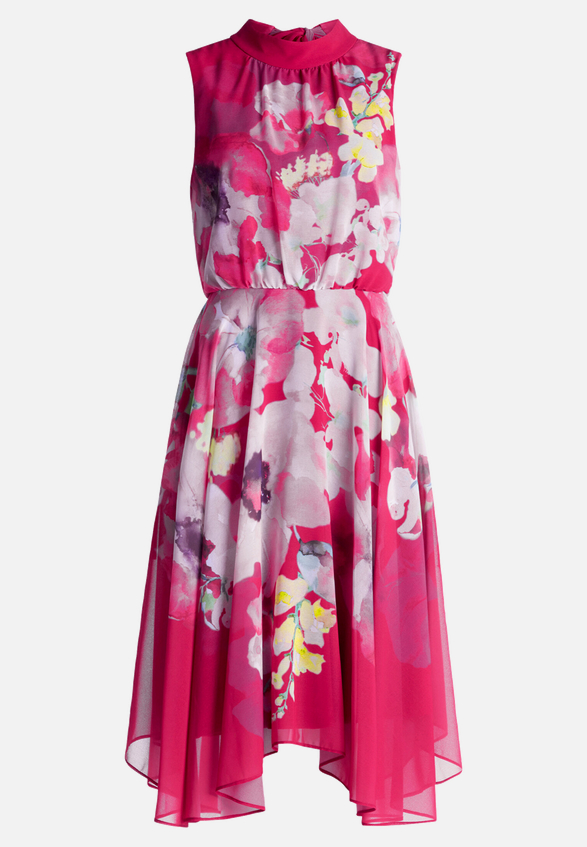Chiffonkleid ohne Arm / Vorderseite