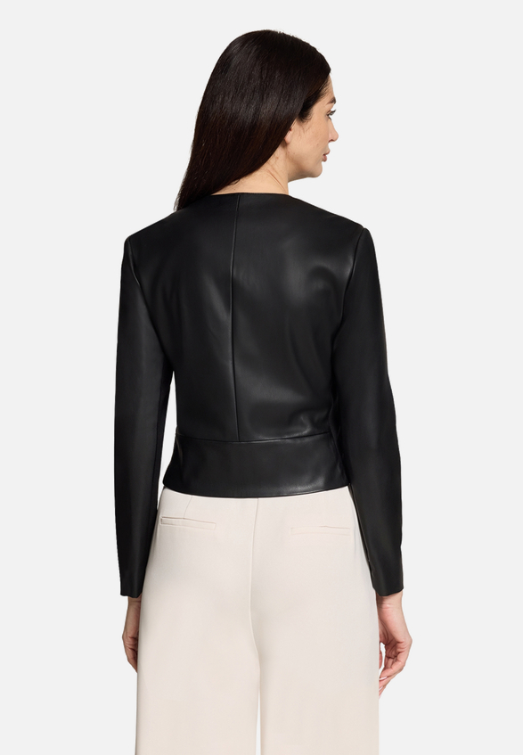 Blazer-Jacke mit Reißverschluss / Modellfoto Rückseite