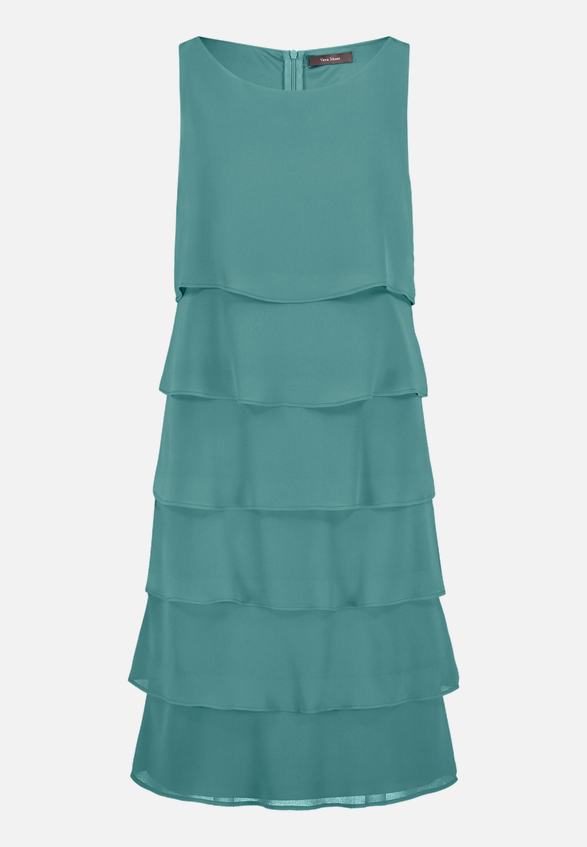 Cocktailkleid mit Volant / Vorderseite