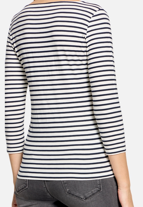 Basic Shirt mit Ringel / Detailbild