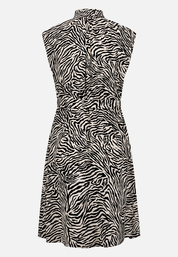 Midikleid  mit Zebraprint  / Rückseite