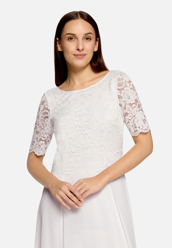 Abendkleid mit Spitze / Detailbild