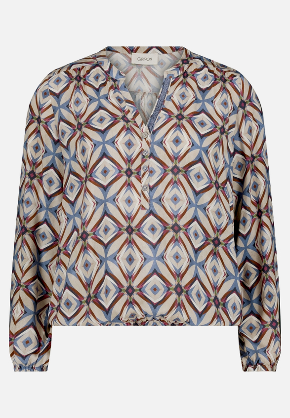 Casual-Bluse mit Muster / Vorderseite