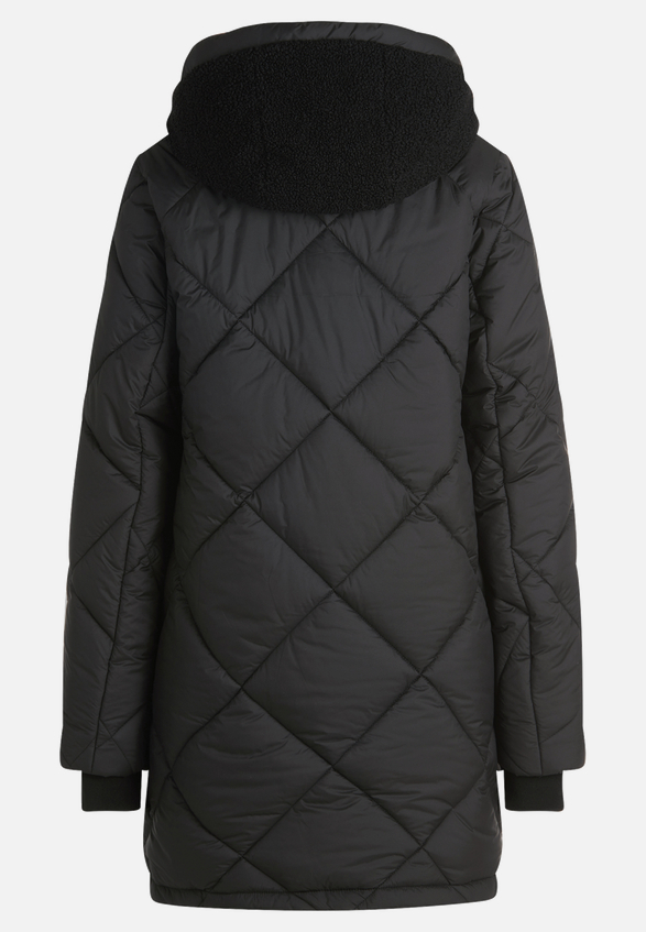 Steppjacke mit Plüsch / Rückseite