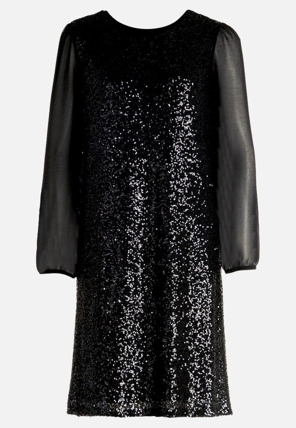Partykleid mit Pailletten / Vorderseite