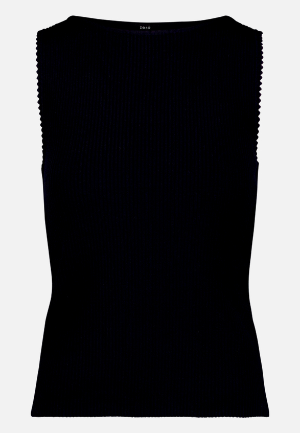 Stricktop  mit U-Boot Ausschnitt  / Vorderseite