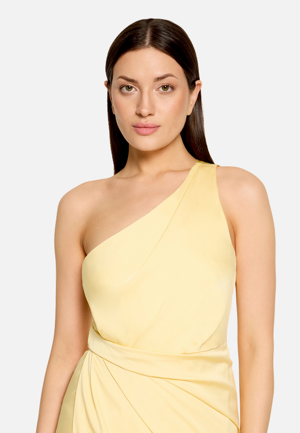 Abendkleid mit Raffung / Detailbild