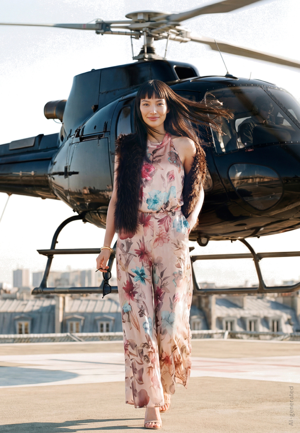 Jumpsuit mit Blumenprint / Imagebild